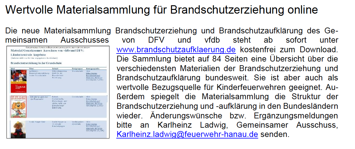 Brandschutzaufklärung